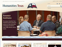 Tablet Screenshot of humanitiestexas.org